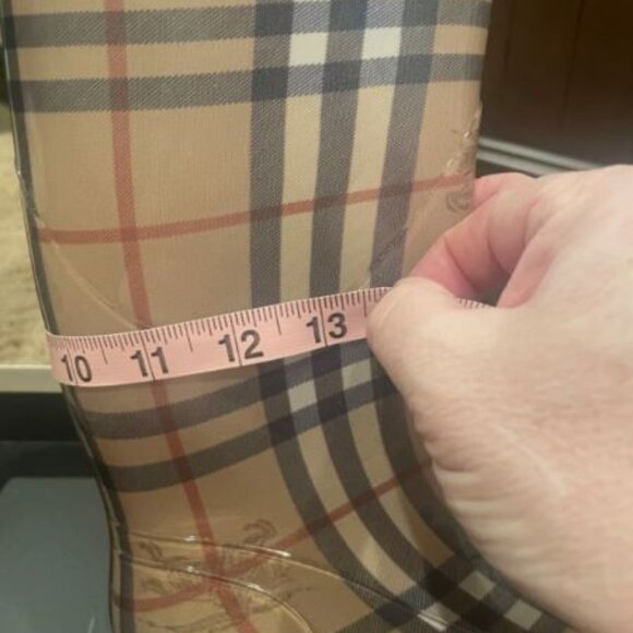 Burberry Haymarket Rain Boots Classic Size 39 EU / 8.5 US, 100% Authentic - Picture 5 of 5